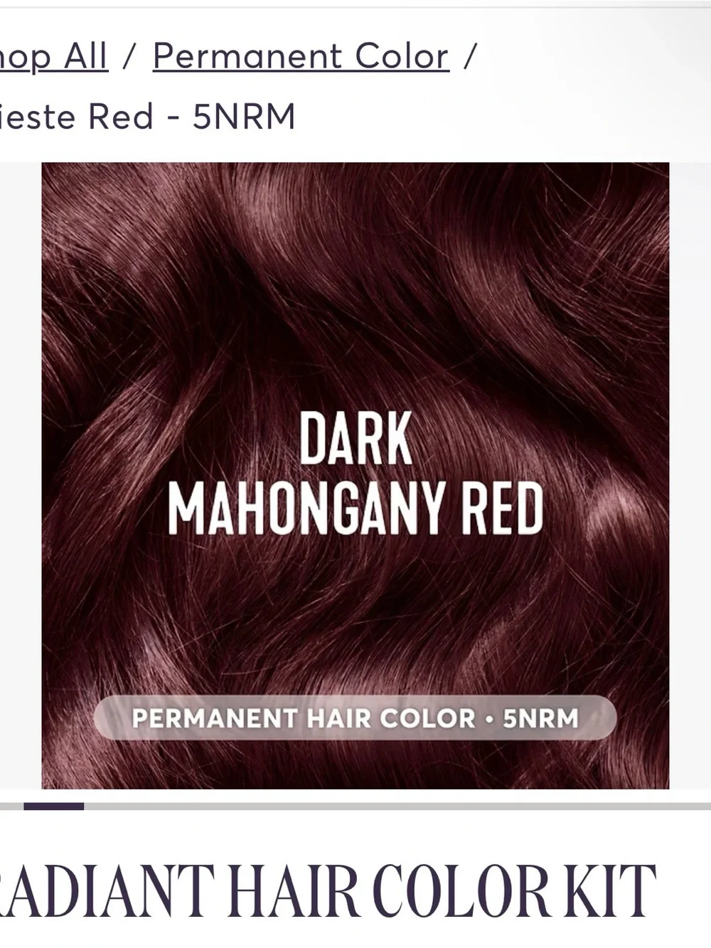 Madison Reed Hair Color Kit Box Trieste Red - Picture 5 of 7